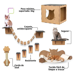 Playground Para Gatos 9 Peças